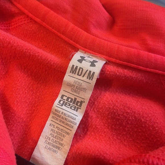 Women’s Under Armour Cold Gear Pink Quarter Zip - Picture 2 of 2